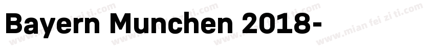 Bayern Munchen 2018字体转换
